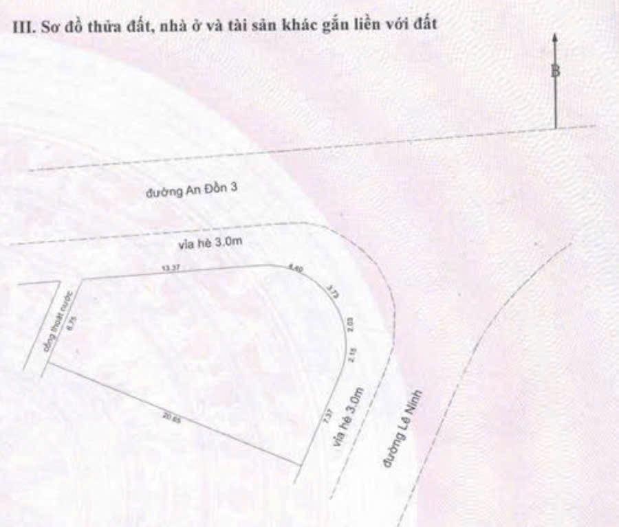 Cần bán lô đất góc 2 mặt tiền lê ninh an đồn 3, sơn trà