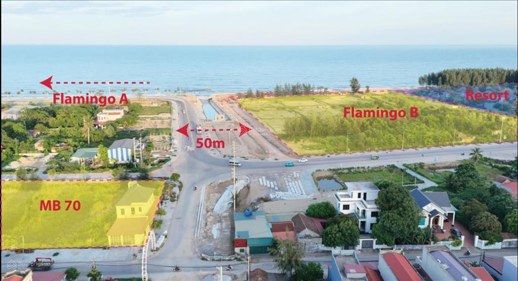 Bán lô đất xã hoằng trường, cách biển 150m sát flamingo giá 3,5 tỷ