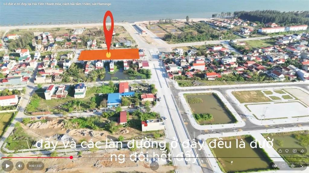 Bán lô đất xã hoằng trường, cách biển 150m sát flamingo giá 3,5 tỷ