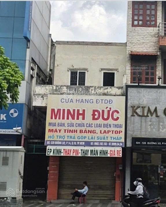 Bán nhà 3 mặt tiền đường 3/2 quận 10 dt 4x24m cn 95m² giá chỉ 33.5 tỷ gpxd hầm trệt, 4 lầu, st