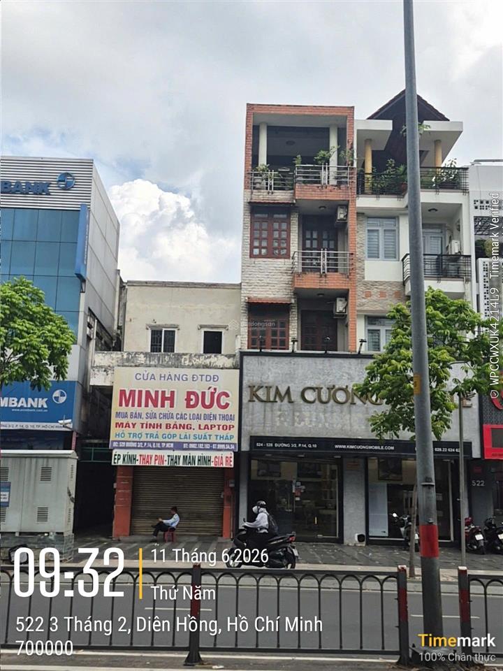 Bán nhà 3 mặt tiền đường 3/2 quận 10 dt 4x24m cn 95m² giá chỉ 33.5 tỷ gpxd hầm trệt, 4 lầu, st