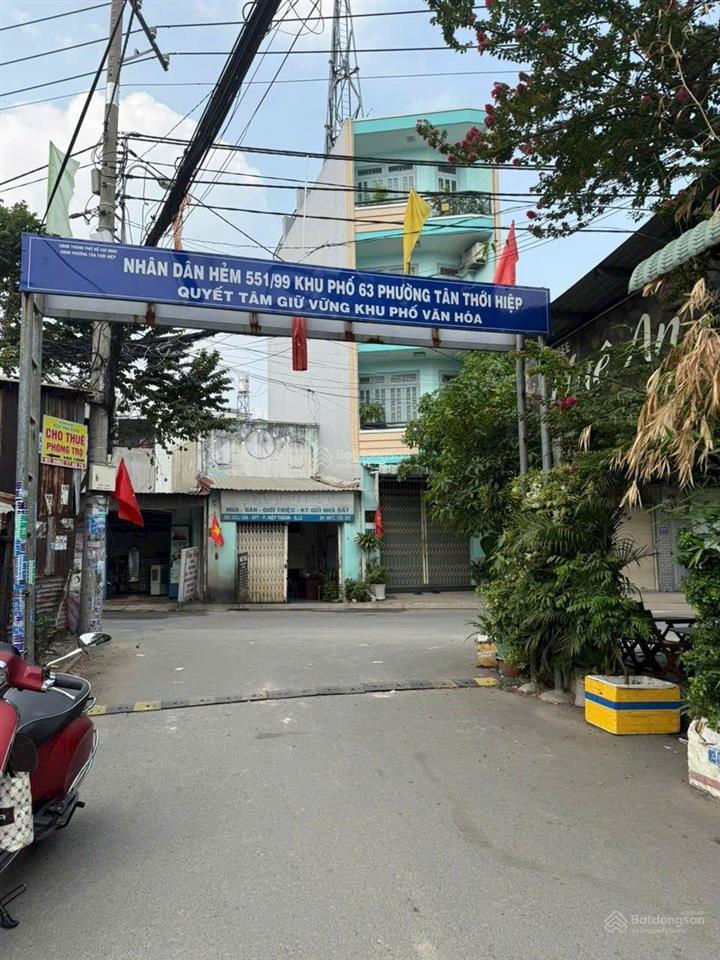 Nhỉnh 3ty đất shr tặng dãy trọ shr 5,2x10 hẻm nhựa 6m hiệp thành07 q12 sát lê văn khương tiện về gv