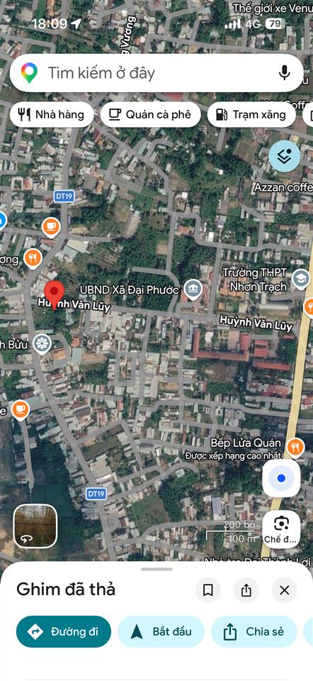 Cần bán lô đất 100m2 có 80m2 thổ cư mặt tiền đường huỳnh văn luỹ