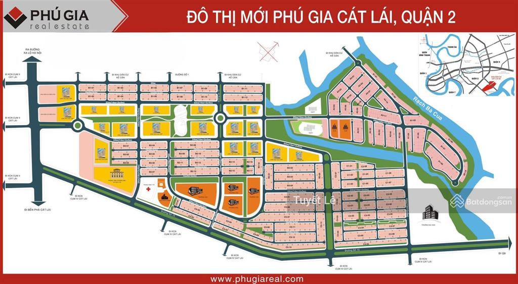 Bán nhanh lô đất 2 mt cát lái, 1 mt đường liên cảng đường lớn 60m và 1 mt đường 12m, giá 80tr/m2