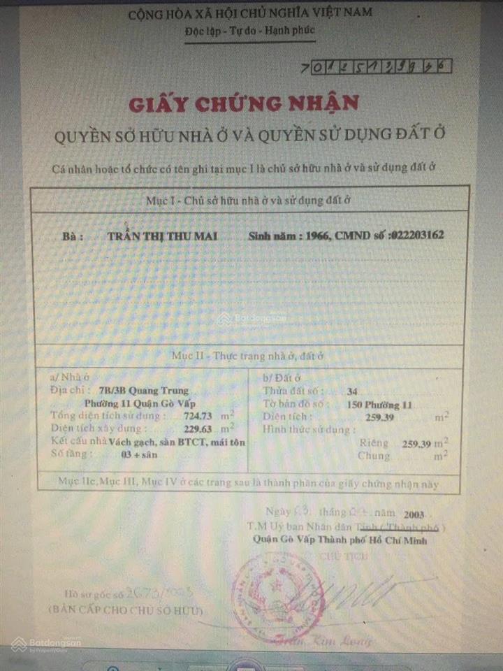 Cho thuê nhà 2 mặt tiền đường quang trung