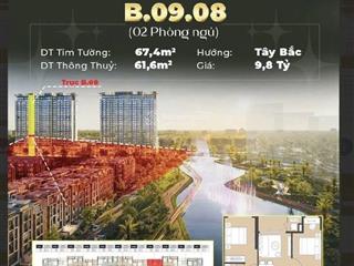 Bán căn b0908 lumiere midtown  the global city q.2,giá gốc cđt chỉ 9.3 tỷ