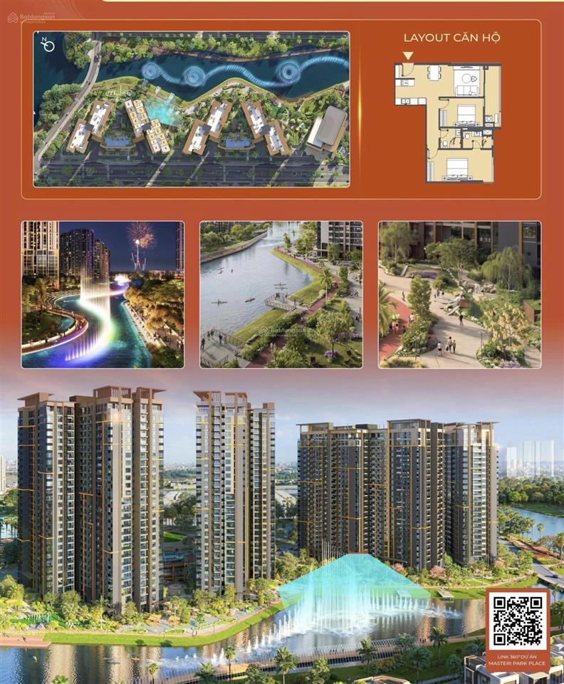 Bán căn 2pn góc nhạc nước a203.15 masteri park place, giá gốc đợt 1