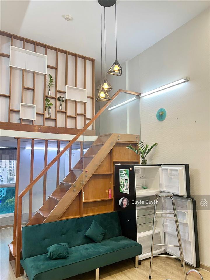 Charmington quận 10  duplex 2 phòng 1wc 2ty300 bao sang tên, sẵn hđt 13,5tr, full nội thất