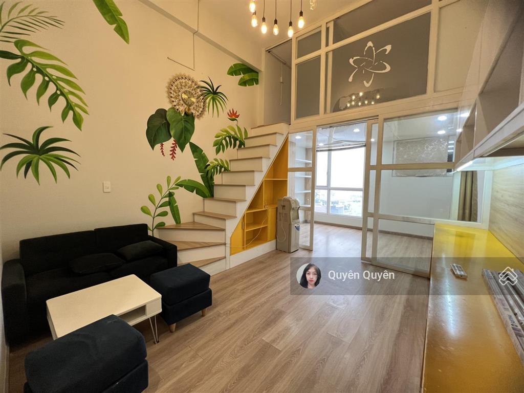 Căn hộ có gác 14 triệu, có nội thất để ở/làm vp  charmington quận 10, đủ tiện ích hồ bơi gym