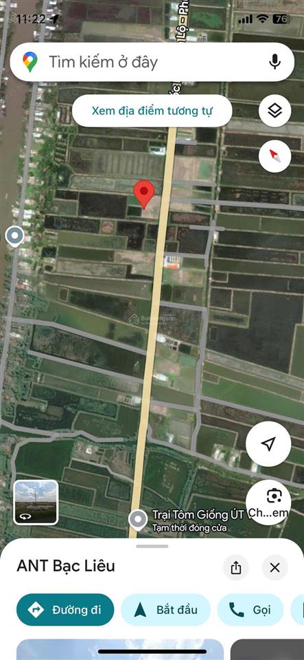 Bán đất tại quản lộ phụng hiệp, phong thạnh tây a, phước long, bạc liêu, 6,5 tỷ, 4000 m2