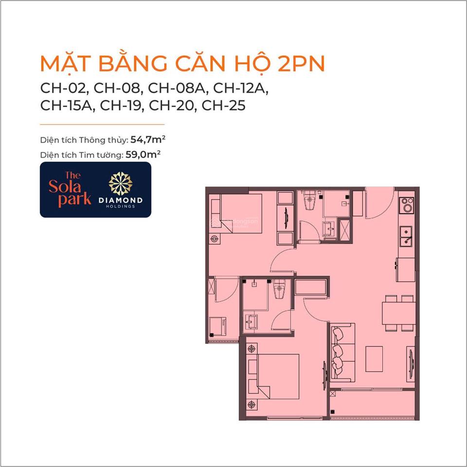 Chỉ 1.5 tỷ sở hữu 2n2vs tòa g3 sola park tầng đẹp, đông nam hỗ trợ vay 50% ls 0% đến 2027