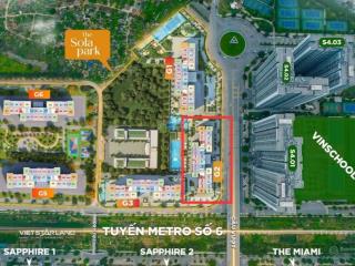 Chính chủ bán căn 1n+1 48m2 g2 sola park, mpdv 24 tháng, gần khu vực mỹ đình