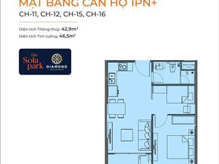 Chính chủ cần tiền bán gấp căn 1n+1 sola park, gần khu vực mỹ đình. giá bán 2ty880 bao phí