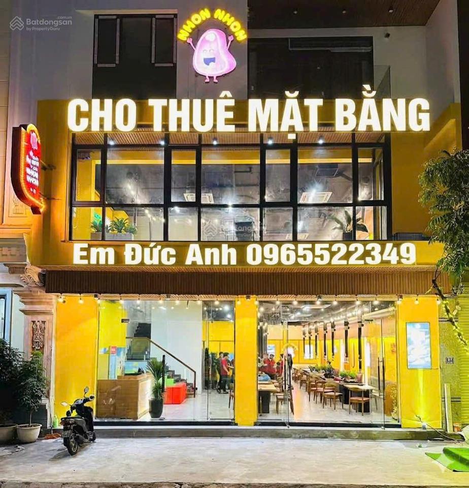 Cho thuê nhà mặt phố trần huy liệu, ba đình, dt 100m2 x 2t, mt 9m, đoạn kd đẹp, thông sàn, vỉa rộng