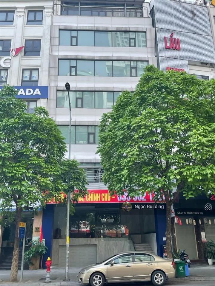Bán nhà mặt phố trung hoà  lưu quang vũ  xuân quỳnh  cầu giấy . dt 108m x 6t. giá 55 tỷ