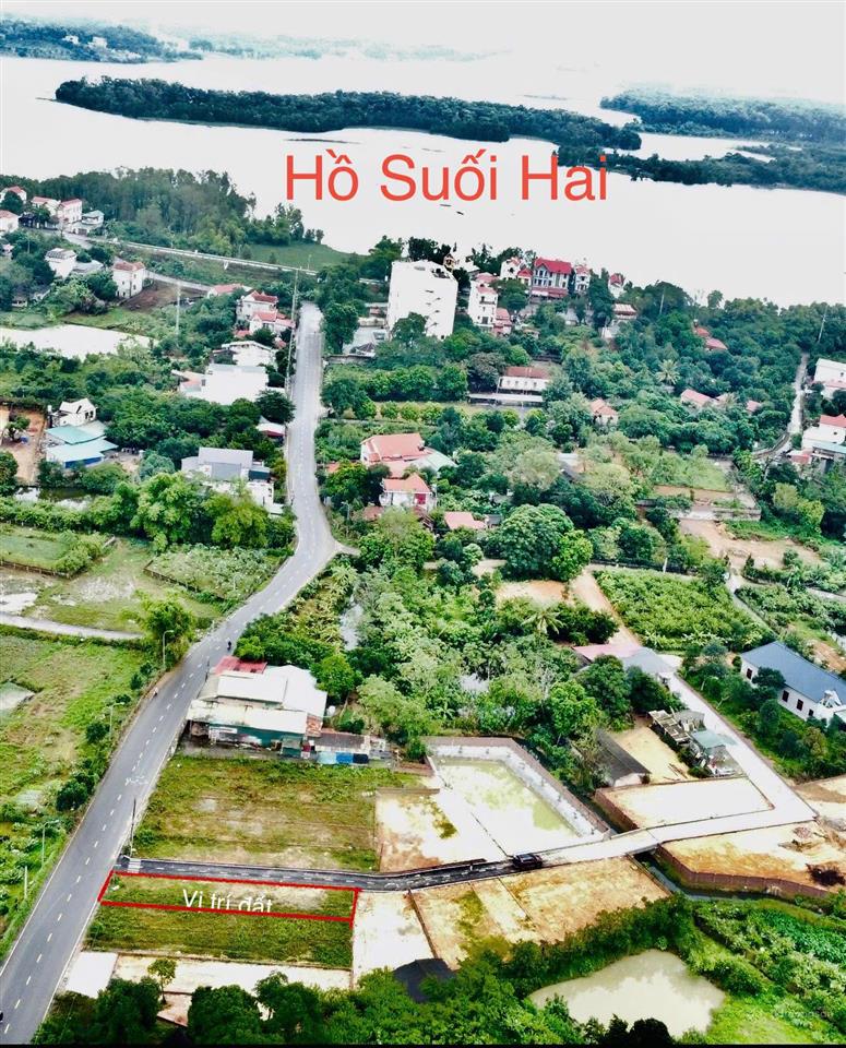 Bán 2 lô đất view hồ suối hai, cẩm lĩnh, ba vì