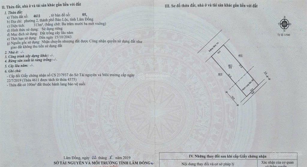 Bán đất nền đường mạc đĩnh chi, phường 2, bảo lộc, 313m², giá chỉ 2 tỷ thương lượng, pháp lý đầy đủ