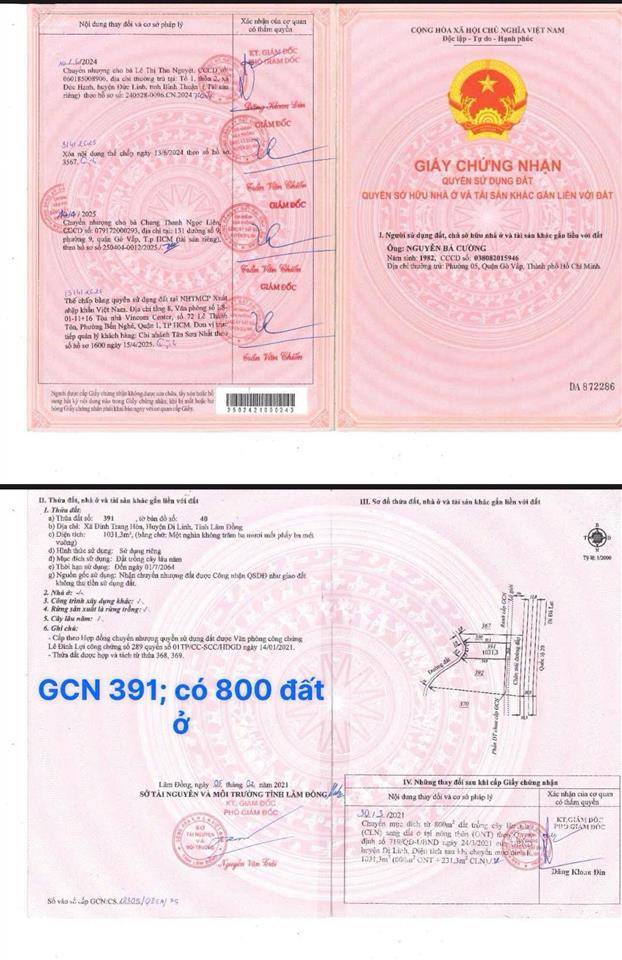 Bán đất tại quốc lộ 20, hòa ninh, 9,5 tỷ vnd, 15969m2, hàng hiếm
