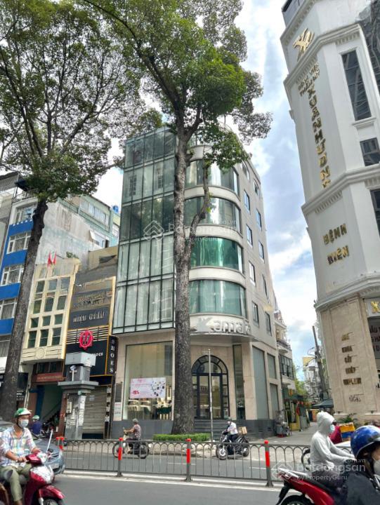 Cho thuê tòa nhà góc 2mt số 45 đường 3/2, quận 10, dt 8x15m, 1 hầm 7 lầu, dtsd 1.000m2