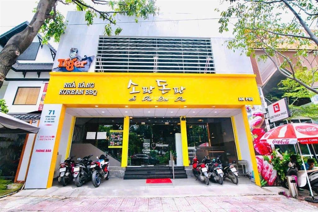 Cho thuê nhà mặt tiền song hành, phường an phú, quận 2, dt 10x20m, 1 trệt 1 lầu