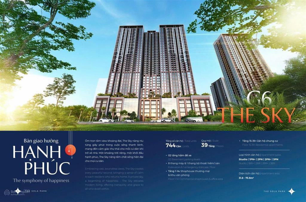 Mở bán shophouse tòa g5 imperia sola park, vin tây mỗ, vốn 5 tỷ, sở hữu shop đế thuê 50tr/th