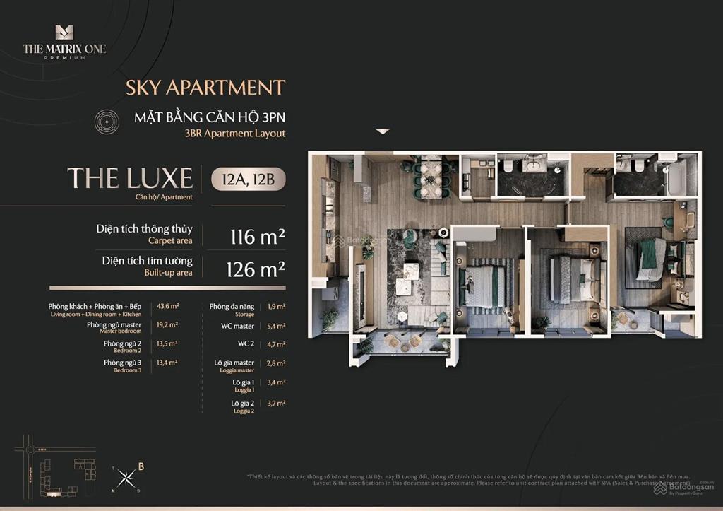 Cắt lỗ matrix one bán căn m1.35.12b , giá 15 tỷ, 116.4m2 view hồ 14ha. 0984 626 ***