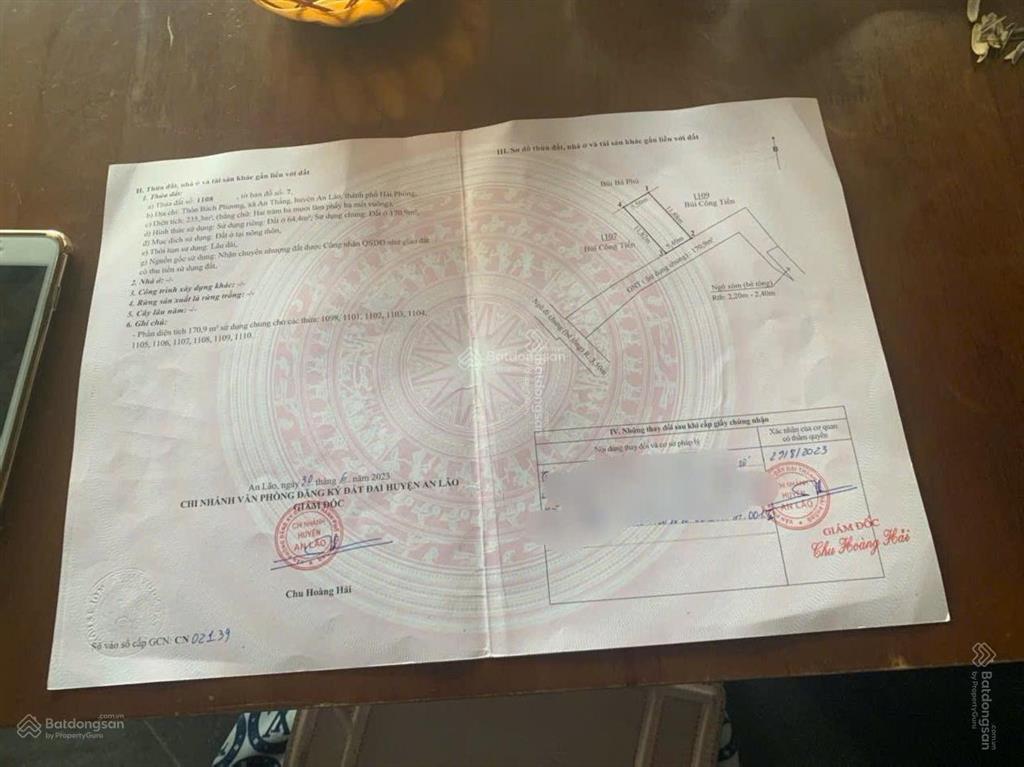 Bán lô đất 64,4m2 tại bách phương an thắng an lão hải phòng cho chính chủ là em gái mình