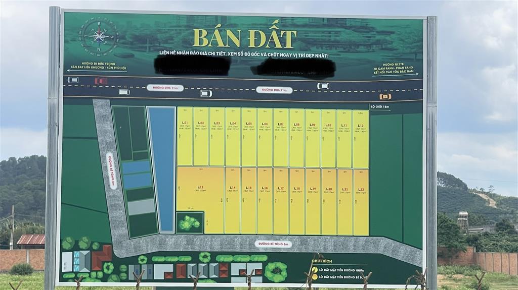 BÁN ĐẤT MẶT TIỀN DH6 NGAY KHU CN PHÚ HỘI 225M  CHỈ CÓ 1,6T CHO NHÀ ĐẦU TƯ