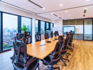 500m2 cắt từ 100m cho thuê, giá 320k/m2/th, đã setup nội thất tại hud tower lê văn lương