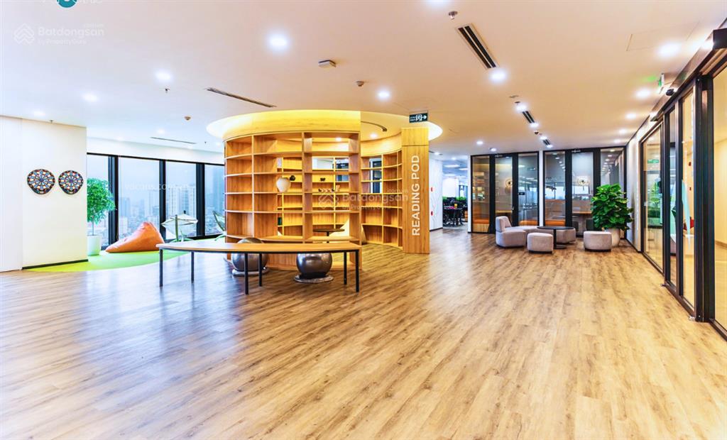 500m2 cắt từ 100m cho thuê, giá 320k/m2/th, đã setup nội thất tại hud tower lê văn lương