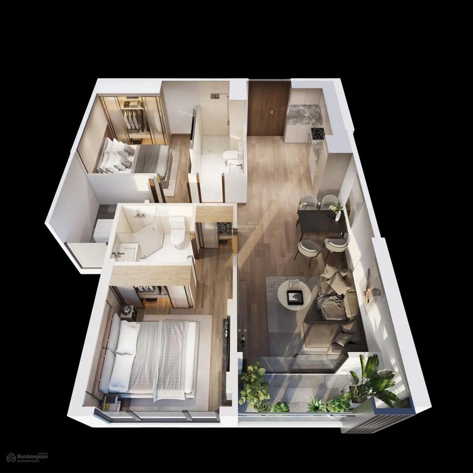 Chính chủ cần bán cắt lỗ căn góc 2 pn tòa vision 3 dự án masteri era landmark