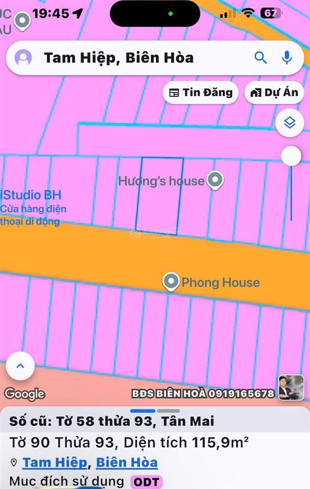 Lô biệt thự mini trung tâm tp biên hòa ngay gần vincom  trường nguyễn an ninh  cv dương tử giang