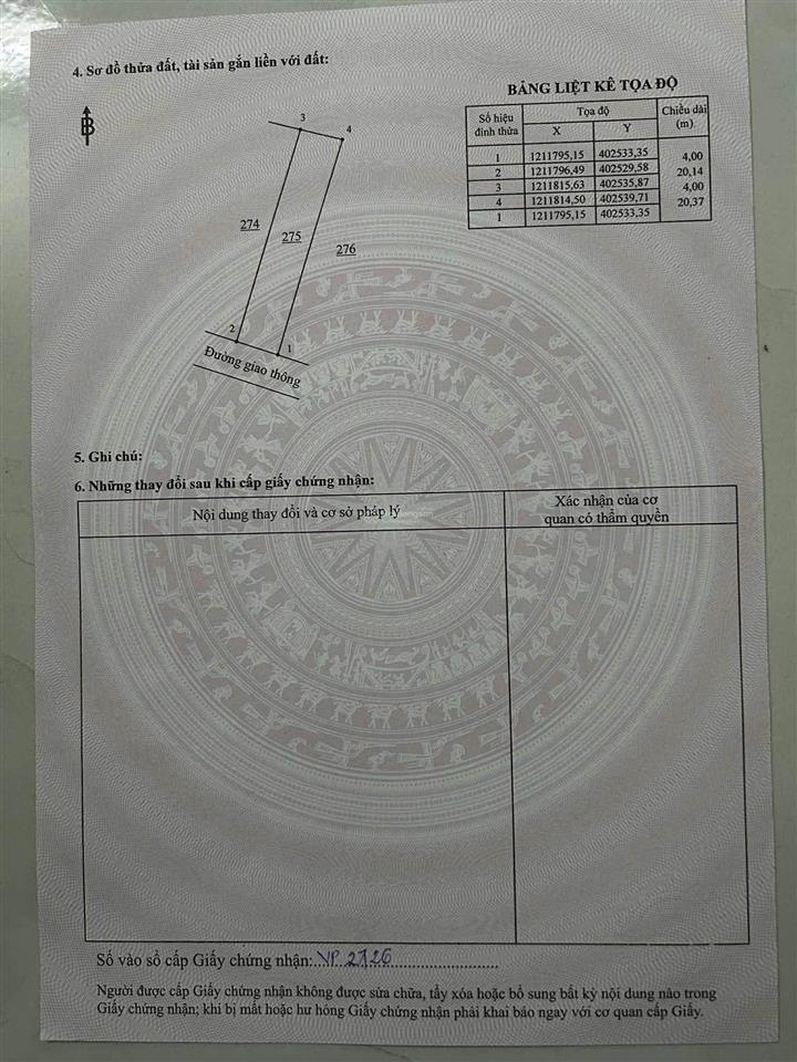 Bán gấp lô đất phường tam hiệp trên trục đường kết nối đường lý văn sâm  đặng đức thuật 4.6 tỷ