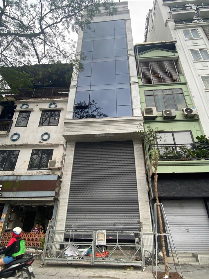 Tòa nhà mặt phố cầu giấy 70m2x7t mt5m thông sàn các tầng mới đẹp đủ thang máy pccc vỉa hè rộng 55tr