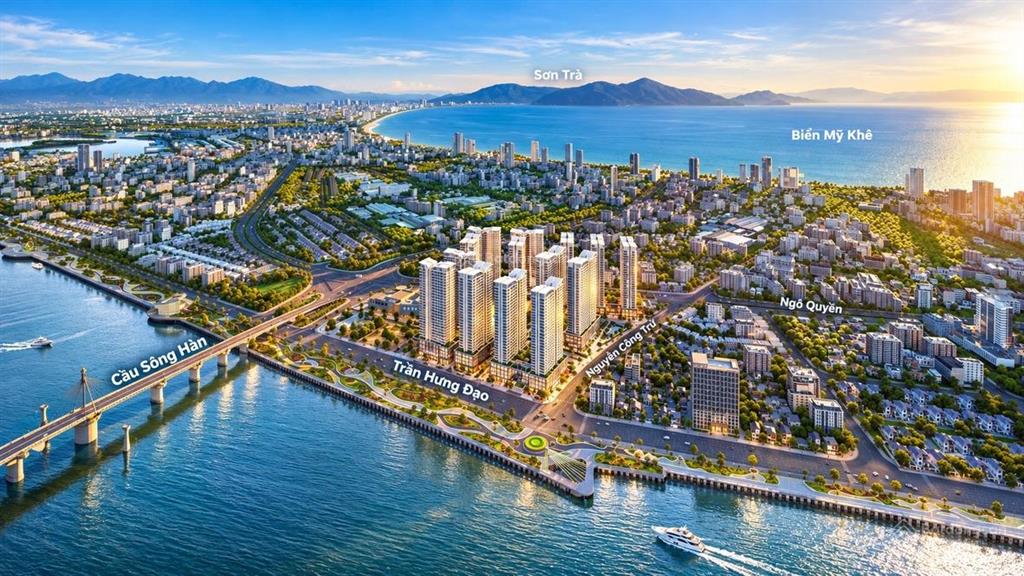 Bán căn 2pn mặt sông view thẳng cầu rồng giá chỉ 7,7 tỷ  hỗ trợ vay miễn gốc lãi 3 năm
