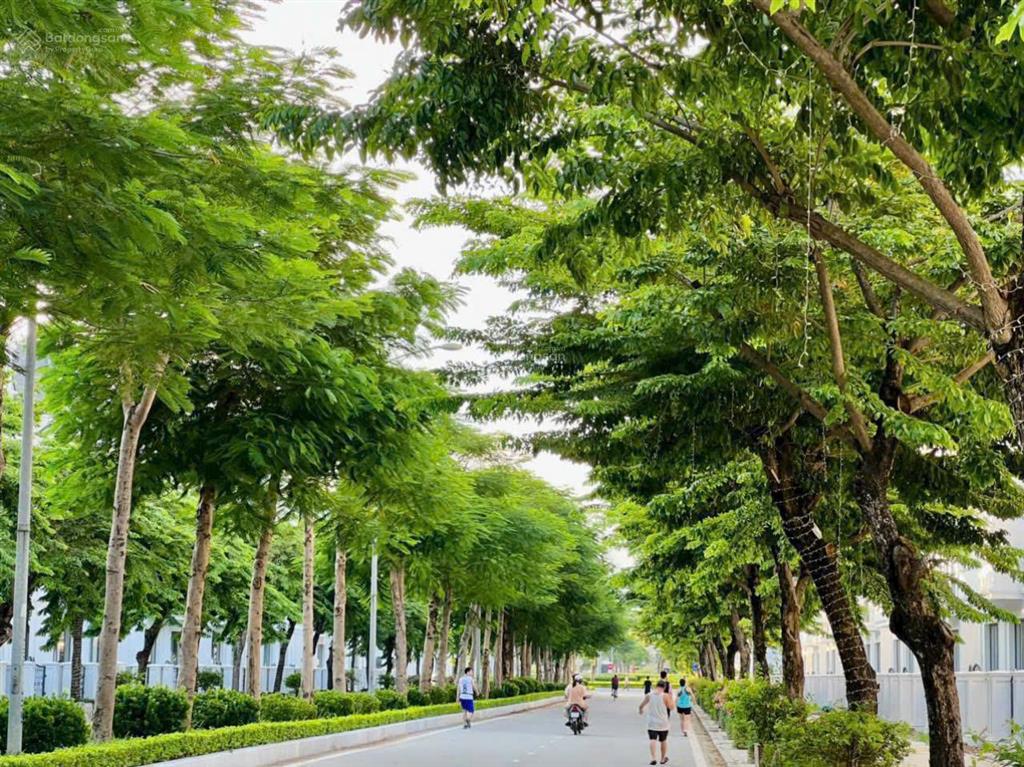 Biệt thự song lập 170m2 sẵn sổ, xây thô 3 tầng 1 tum hoàn thiện mặt ngoài + cảnh quan sân vườn