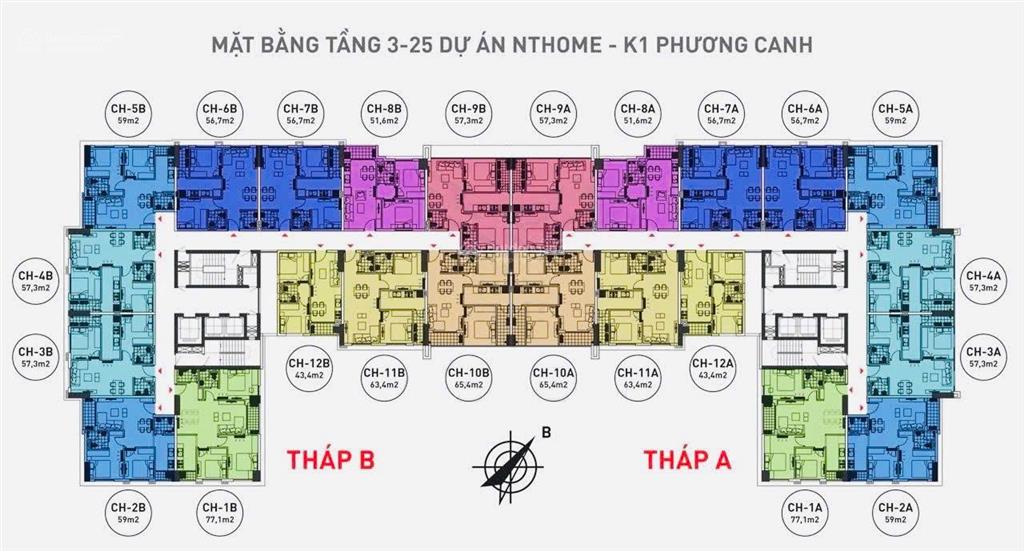 Bán nhanh căn cực hiếm 2n 44m2 chung cư nt home, nhs phương canh. giá 3.4 tỷ