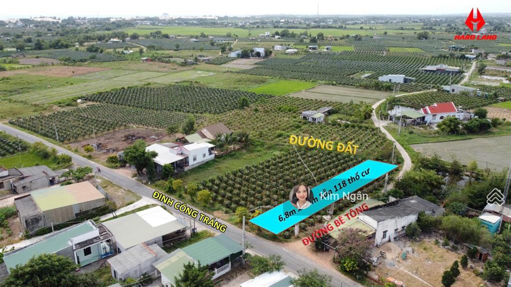 Hàng hiếm 6,8x57(574m2) 111m2 thổ cư, 3 mt, đường nhựa giá chỉ 1,4 tỷ