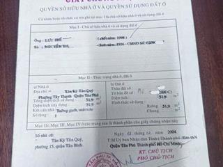 Bán nhà 52m2 – Tân Kỳ Tân Quý, gần siêu thị Pandora Trường Chinh – giá 4.5 tỷ