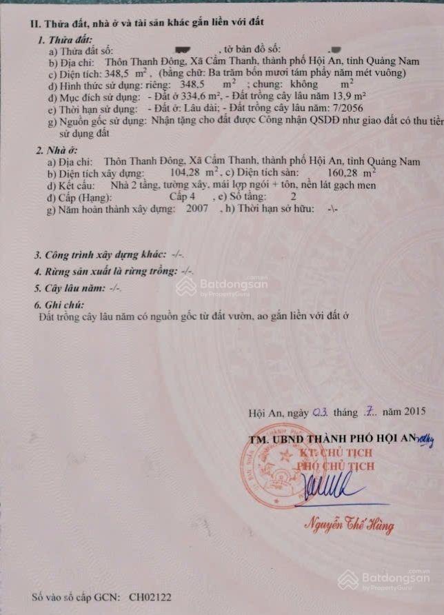 Siêu phẩm hội an đất rộng gần phố cổ giá chỉ 16 tỷ