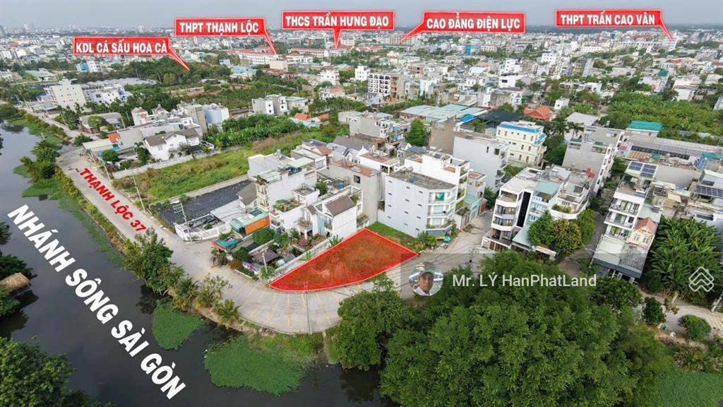 Bán đất góc 2 mặt tiền thạnh lộc 37, 9,5 tỷ, diện tích 350m2, view cực đẹp 0919 036 ***