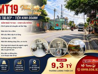 Nhà gác lửng tl19, ngay ngã tư ga qua gò vấp 5 phút. 5x20m chỉ 9,3 tỷ. đường thông, kdbb, vp cty