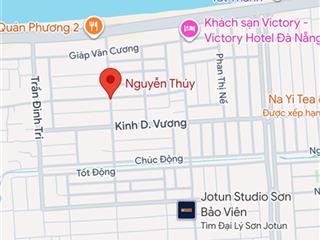 Bán đất mặt tiền đường nguyễn thuý, đà nẵng. đường 7,5m vỉa hè 4m, gần biển, giá 6 tỷ 5 tl