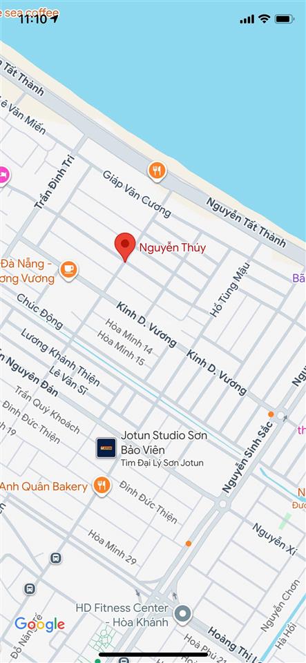 Bán đất mặt tiền đường nguyễn thuý, đà nẵng. đường 7,5m vỉa hè 4m, gần biển, giá 6 tỷ 5 tl