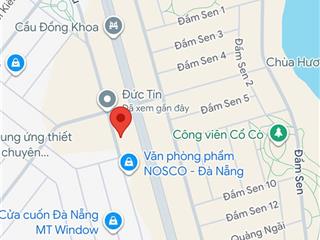 Bán lô đất mt đường 7m5 phan hoan  ngay nam hòa xuân  trục thông dài, dt 5x25m