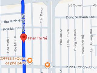 Bán đất mặt tiền đường phan thị nể, thông biển liên chiểu, dt 5x21m, giá 7 tỷ 3 tl