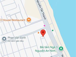 Bán lô góc 2mt gần phan văn định, sát bãi tắm liên chiểu, cạnh mikazuki, chỉ 6 tỷ 950 tl