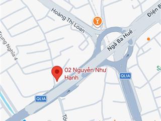 Bán đất kiệt sau lưng mặt tiền đường nguyễn như hạnh, sát cầu ngã 3 huế, chỉ 2 tỷ 8 tl