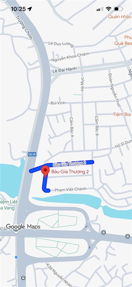 Bán đất mặt tiền đường 5m5 bàu gia thượng 2, gần lê đại hành, dt 89m2, giá 4 tỷ 850 tl