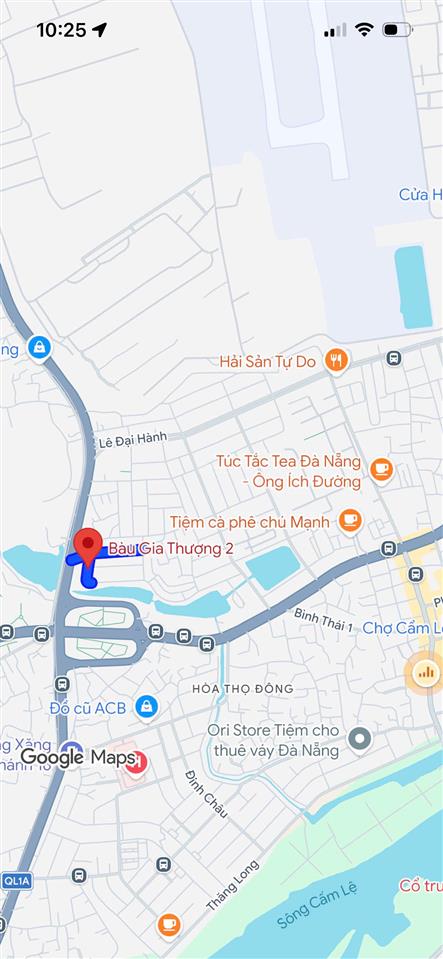 Bán đất mặt tiền đường 5m5 bàu gia thượng 2, gần lê đại hành, dt 89m2, giá 4 tỷ 850 tl